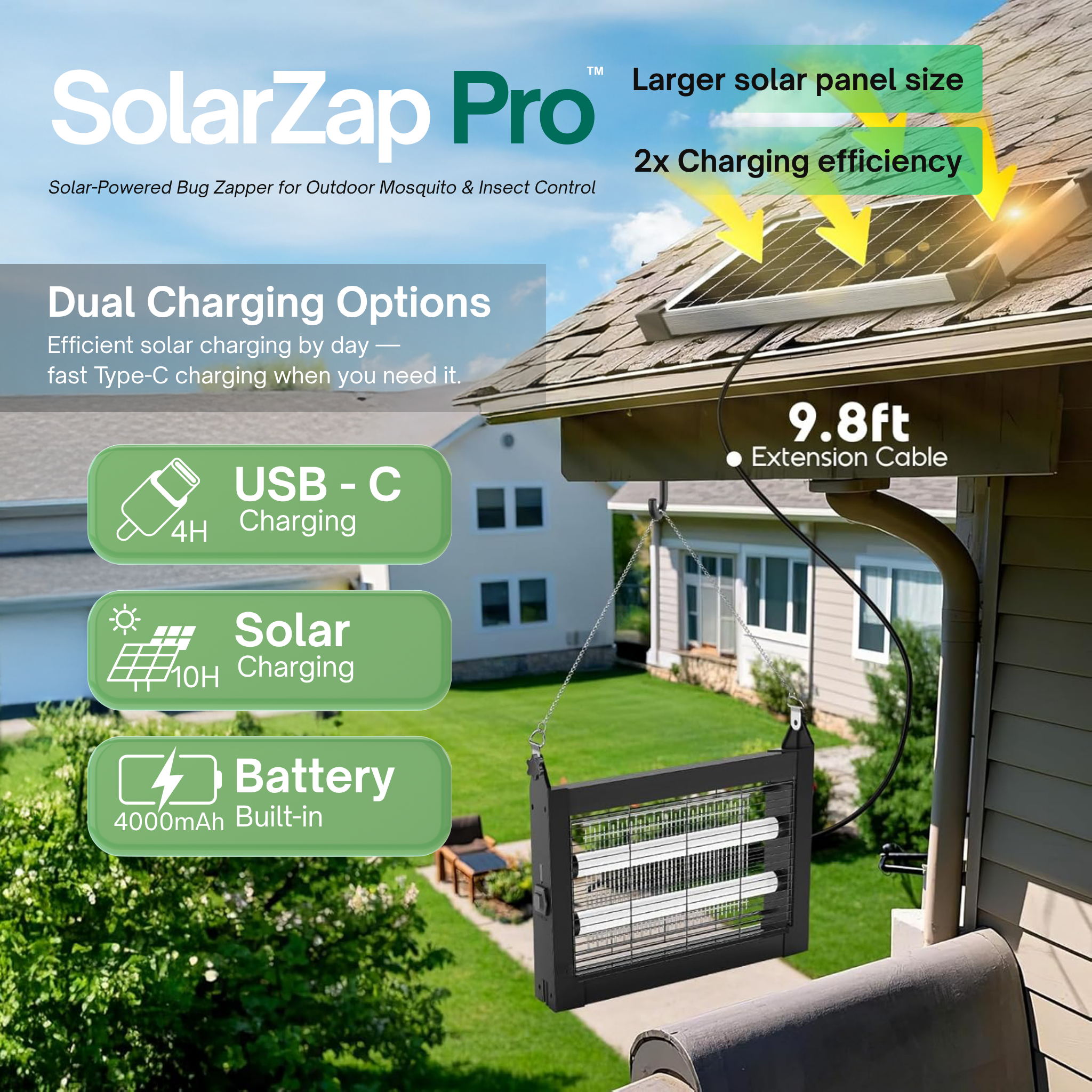 SunZap Pro™ – Instant Bug-Free Comfort, Powered by the Sun